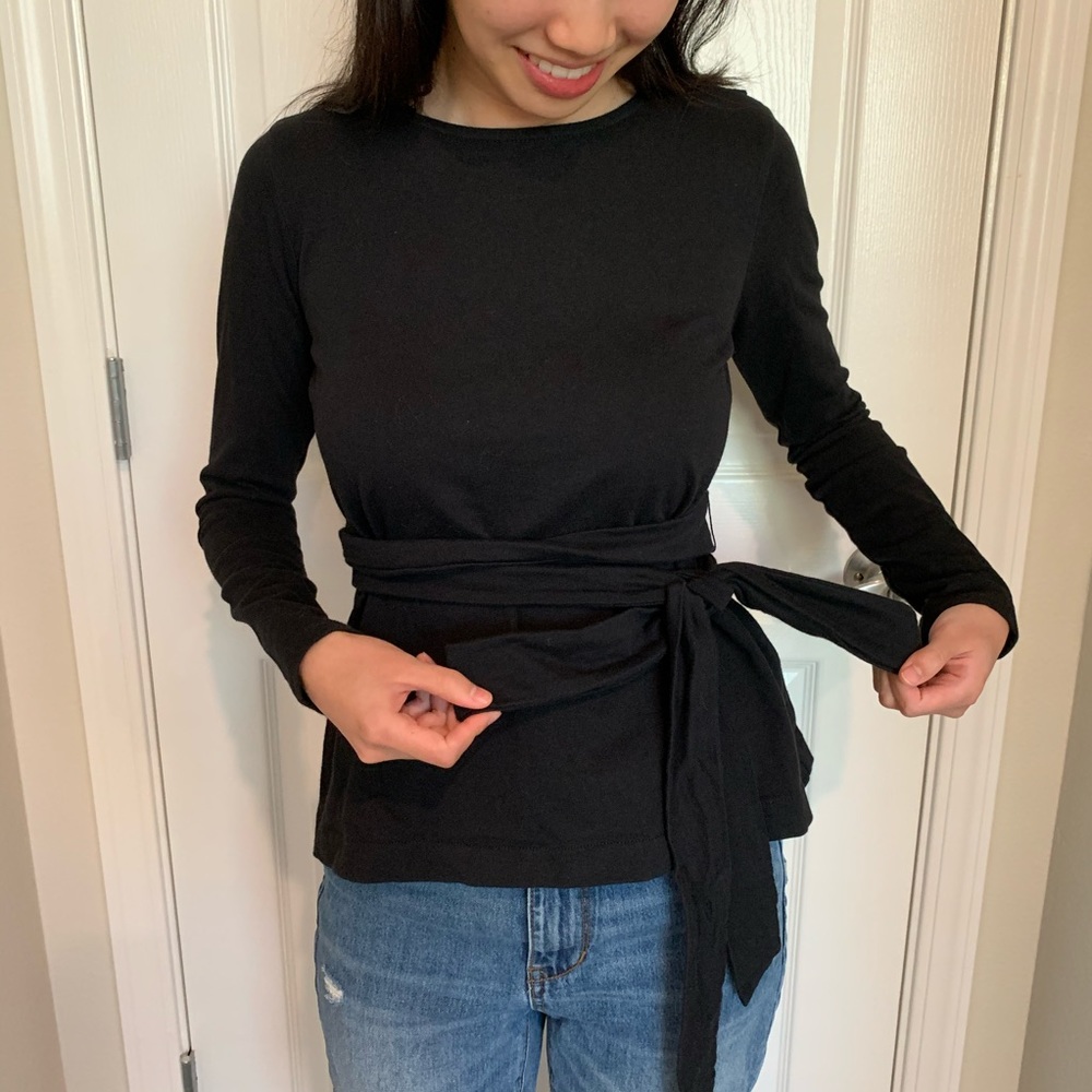 J. Crew Wrap Top